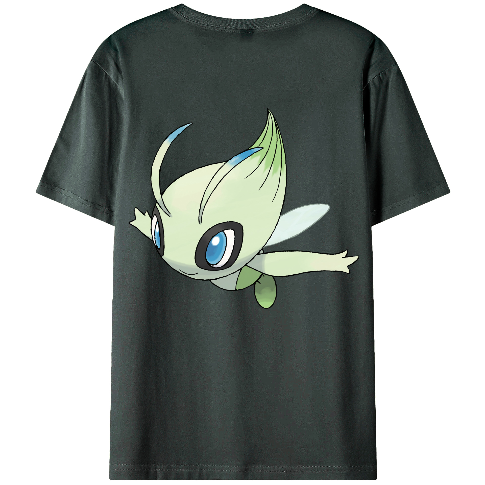 （画像用） ポケットモンスター Pokémon 綿100％ メンズ半袖Tシャツ（バックプリント） 通気性